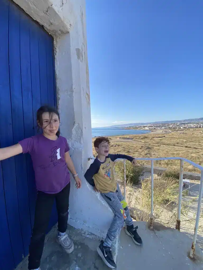 המגדלור בפארק הארכיאולוגי בפאפוס